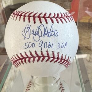 Rawlings White and Red Baseball